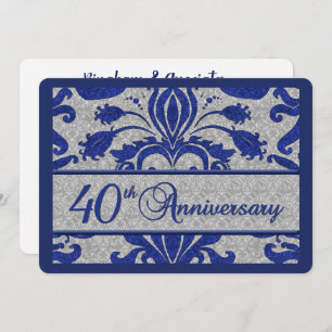 40th Anniversary Business Announcement Blue