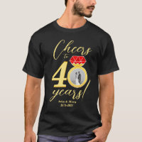 40th Anniversary Cheers to 40 Years Wedding Photo