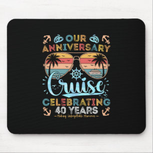 40th Anniversary Cruise Celebrating 40 Years Coupl Mouse Pad