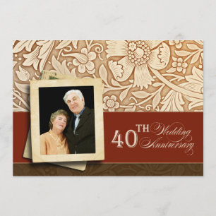40th anniversary invitation