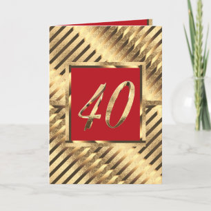 40th Anniversary Invitation Ruby Wedding