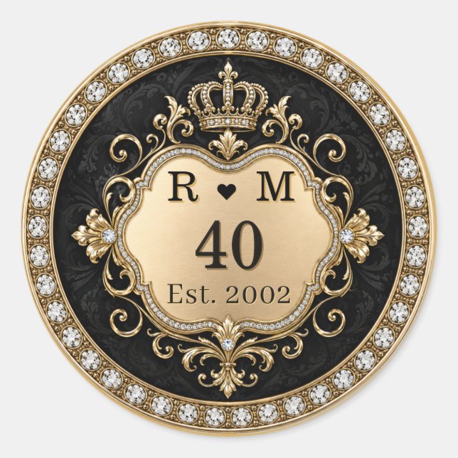 40th Anniversary Monogram Gold Seal (Front)