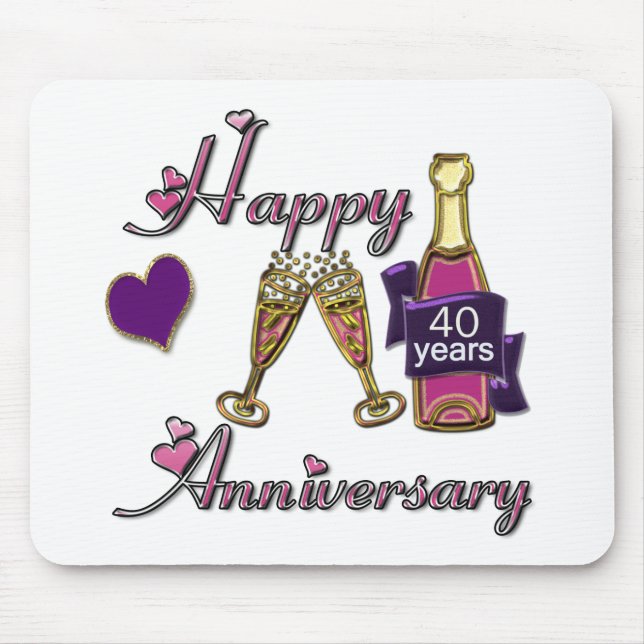40th. Anniversary Mouse Pad (Front)