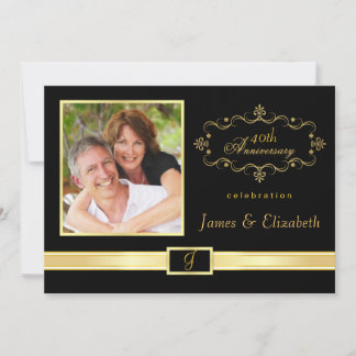 40th Anniversary Party Invitations - with Photo