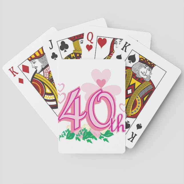 40th anniversary playing cards (Back)