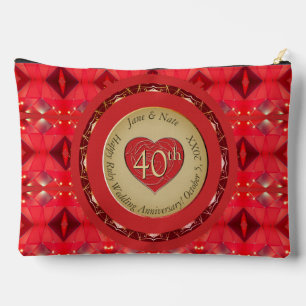 40th Anniversary Ruby Accessory Pouch