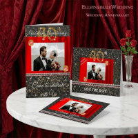 40th Anniversary Save the Date |Ruby Gem & Photo