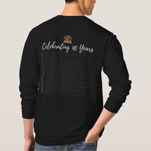 40th Anniversary Show Title T-Shirt - Black