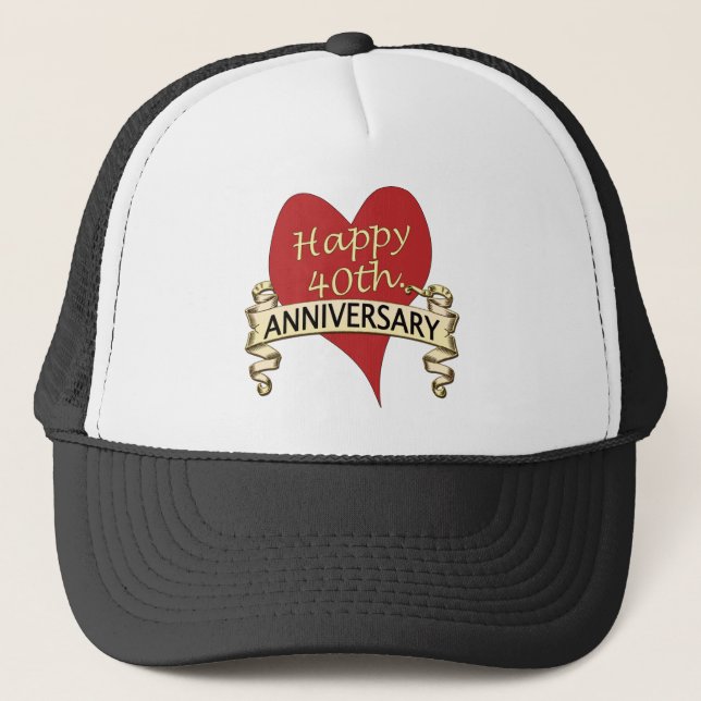 40th. Anniversary Trucker Hat (Front)