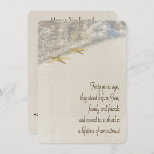 40th Anniversary Vow Renewal Wedding Program