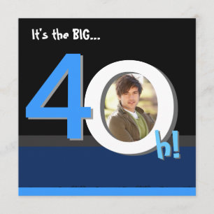 40th Big 4Oh! Photo Template Birthday Party