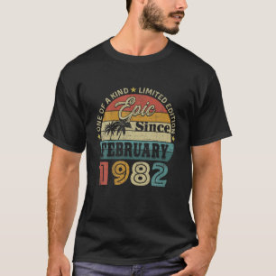 40Th Birthday 40 Years Old Gifts Epic Since Februa T-Shirt