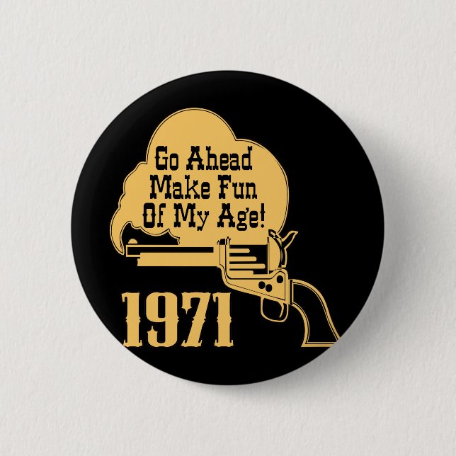 40th Birthday 6 Cm Round Badge (Front)