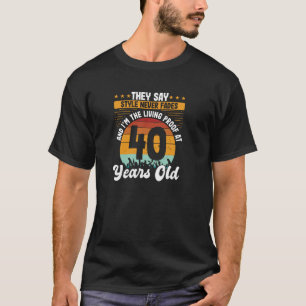 40th Birthday age 40 forty years old design Pullov T-Shirt