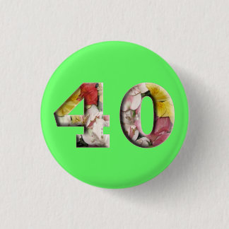 40th Birthday Anniversary 40 Years Milestone Pin