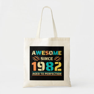 40th Birthday Awesome Since 1982 Tote Bag