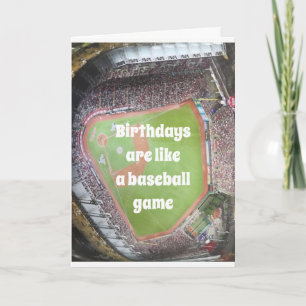 "40th BIRTHDAY" BASEBALL AND BIRTHDAYS!!! Card