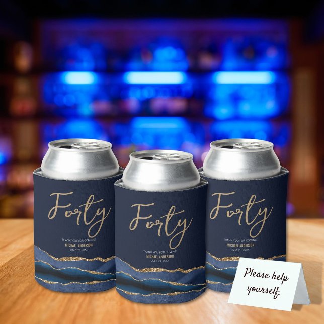 40th Birthday Beer Can Cooler Sleeve (Creator Uploaded)