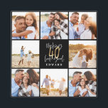 40th Birthday black gold photo collage Magnet<br><div class="desc">Celebrate your 40th birthday in style with these black and gold effect 40th birthday design. A modern design with script text and bold graphics. Change the colour to customise. Part of a collection.</div>