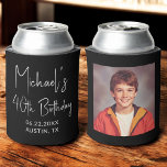 40th Birthday Black White Instagram Photo Can Cooler<br><div class="desc">Celebrate in style with this 40th Birthday Black and White Instagram Photo Can Cooler! Featuring a sleek black and white design, this customisable can cooler showcases your favourite Instagram-style photo, making it a fun and personal party favour. Perfect for milestone birthday celebrations, it keeps drinks cold while adding a stylish...</div>