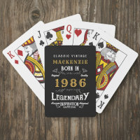 40th Birthday Born 1986 Legend Black Gold
