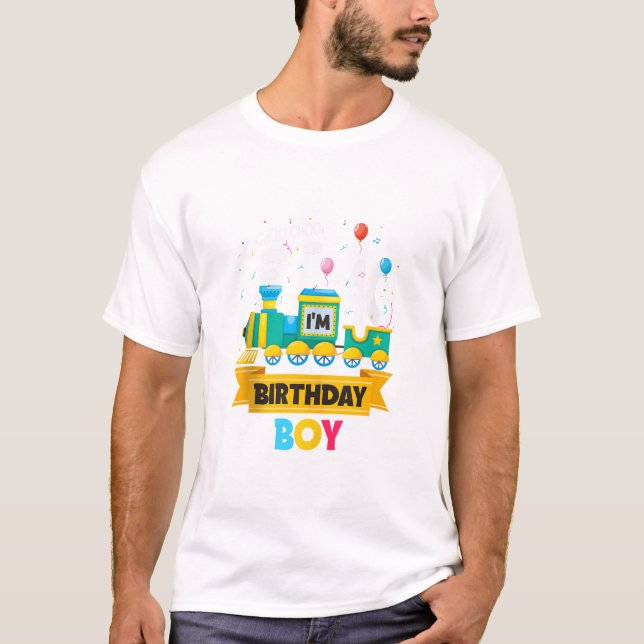 40th Birthday Boy Train T-Shirt (Front)