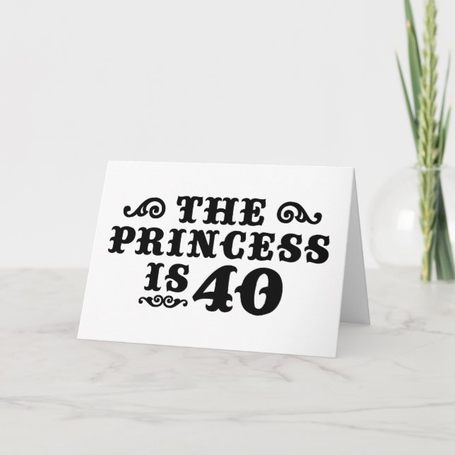 40th Birthday Card (Front)