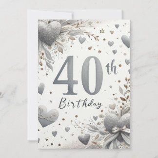40th Birthday Card