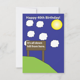 40th Birthday card
