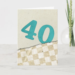 40th Birthday Card