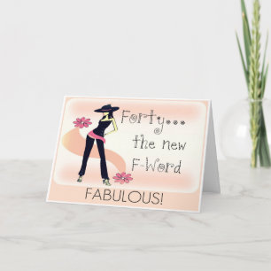 40th Birthday Card for Women