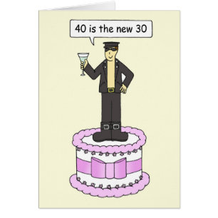 40th Birthday Cartoon Humour for Him
