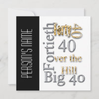 40th birthday celebration party major CUSTOMIZE