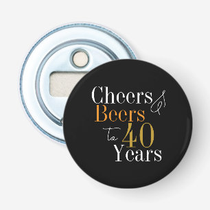 40th Birthday Cheers and Beers Party Bottle Opener