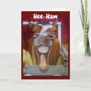 **40th BIRTHDAY** COMEDIAN DONKEY SENDS WISHES Card