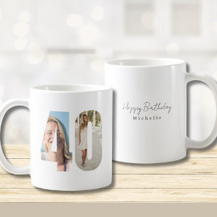 40th Birthday Custom Photo  Coffee Mug