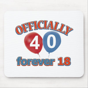 40th birthday designs mouse pad