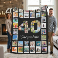 40th Birthday Family Photo 40 Collage Huge