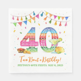 40th Birthday Fiesta Napkins
