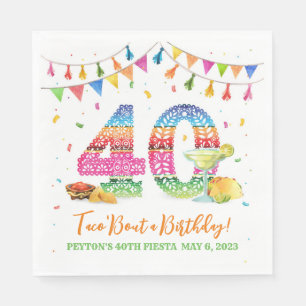 40th Birthday Fiesta Napkins