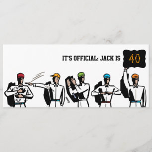 40th Birthday Football Party Invitation - Foul!