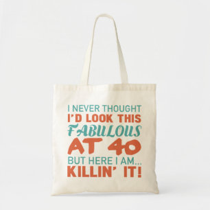 40th Birthday For Fabulous Women Tote Bag
