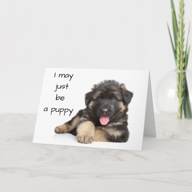 *40th BIRTHDAY* FROM A PUP WHO KNOWS Card (Front)