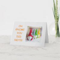 **40th BIRTHDAY** from CONFUSED GNOMES! Card