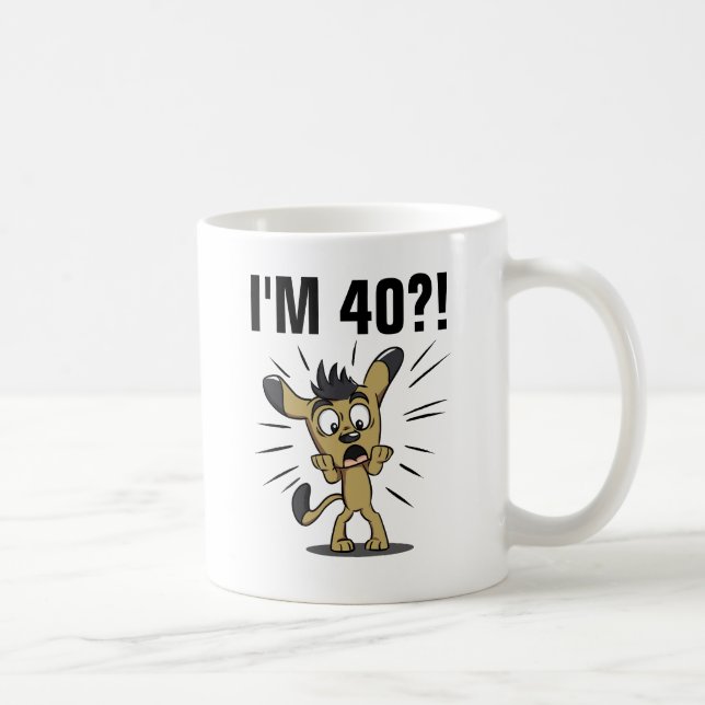40th Birthday Funny Coffee Mugs (Right)