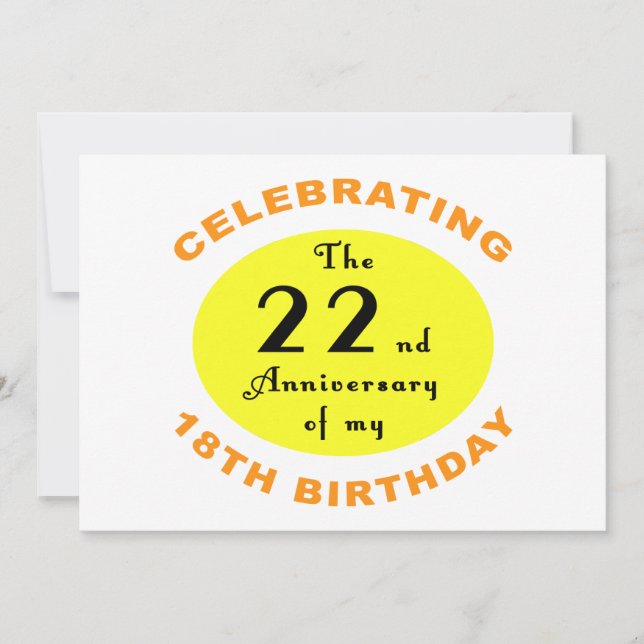 40th Birthday Gag Gift Card (Front)