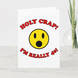 40th Birthday Gag Gifts Card
