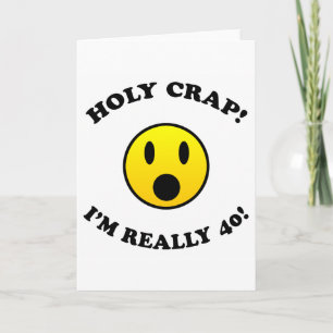 40th Birthday Gag Gifts Card
