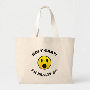 40th Birthday Gag Gifts Large Tote Bag