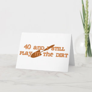 40th Birthday Gardening Card